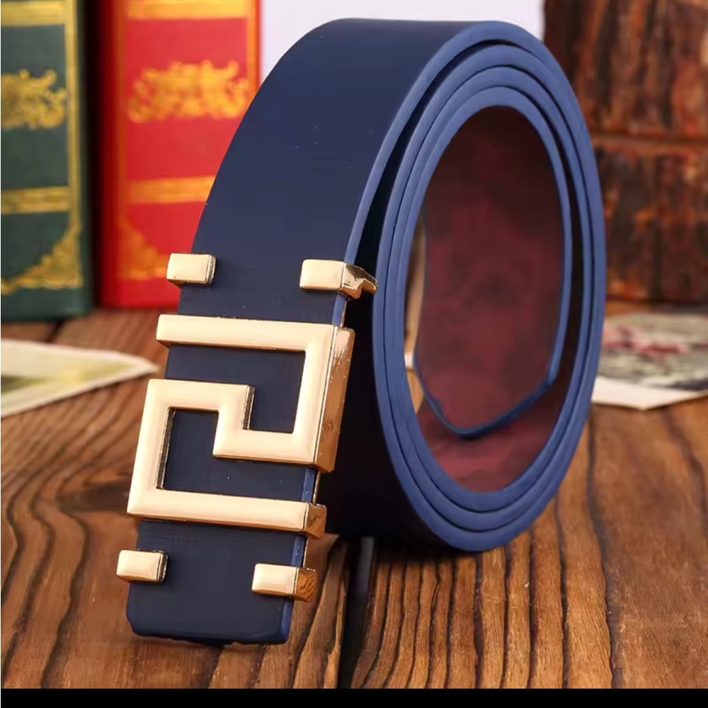 Black Belt with Gold Buckle